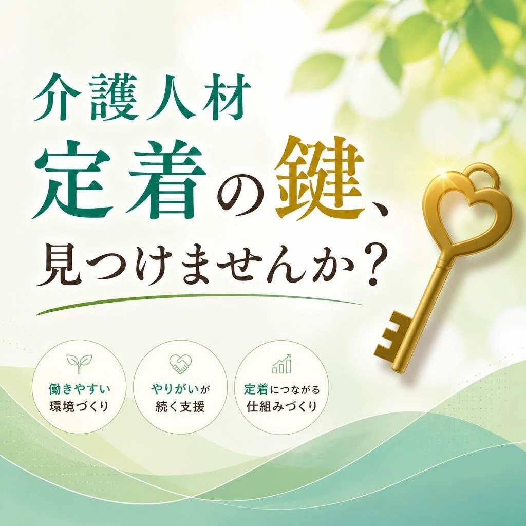 介護人材定着の鍵、見つけませんか？