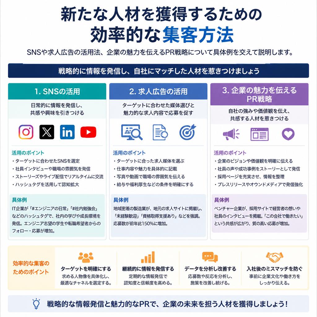 人材を引き寄せる集客のコツ