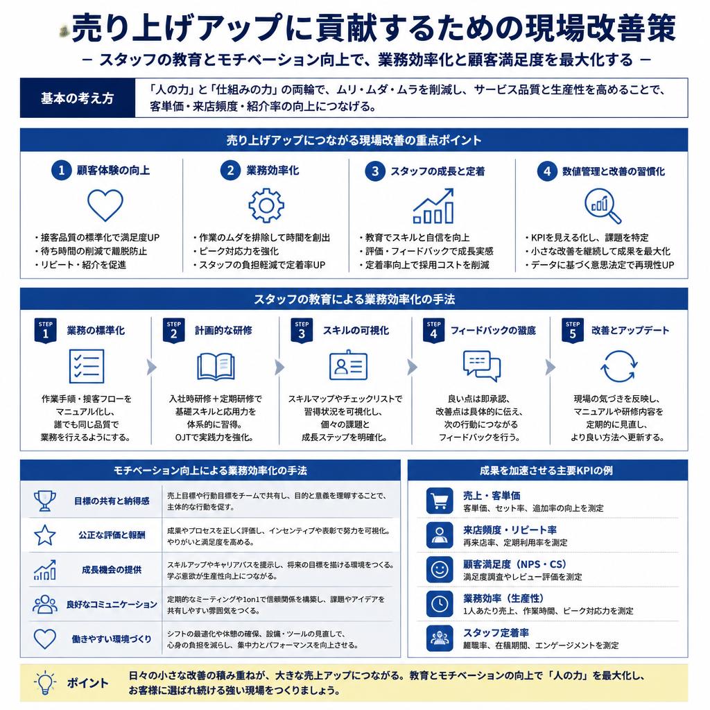 収益アップのための具体的施策