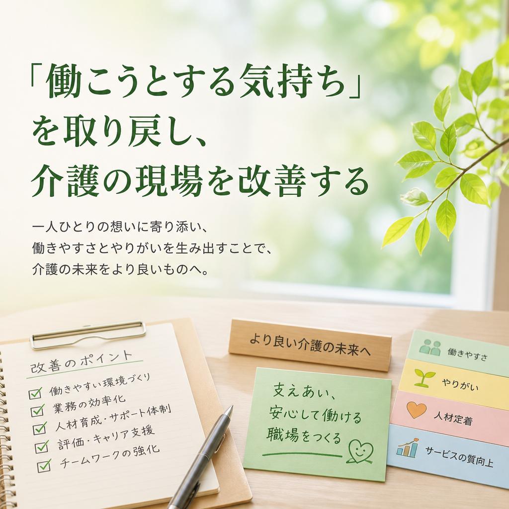「働こうとする気持ち」を取り戻し、介護の現場を改善する