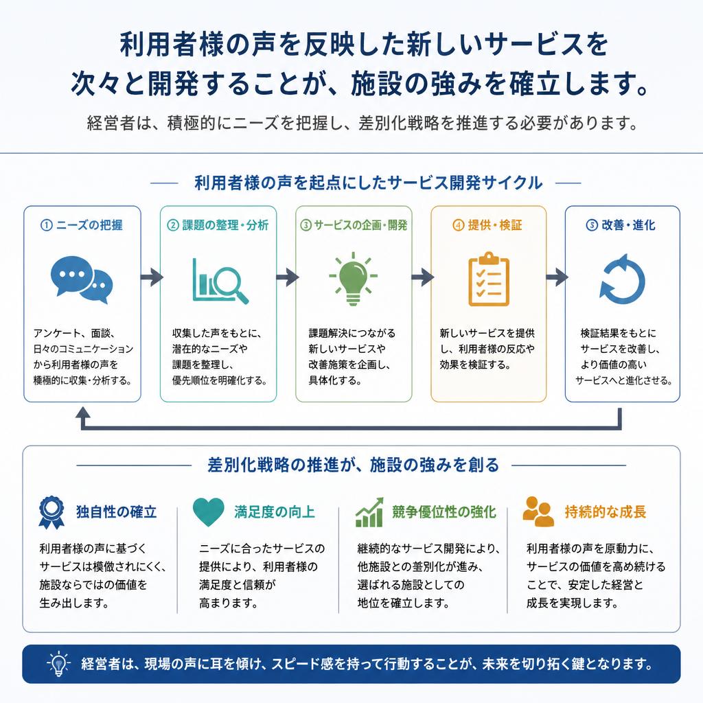 3. 利用者満足度を高めるサービス開発