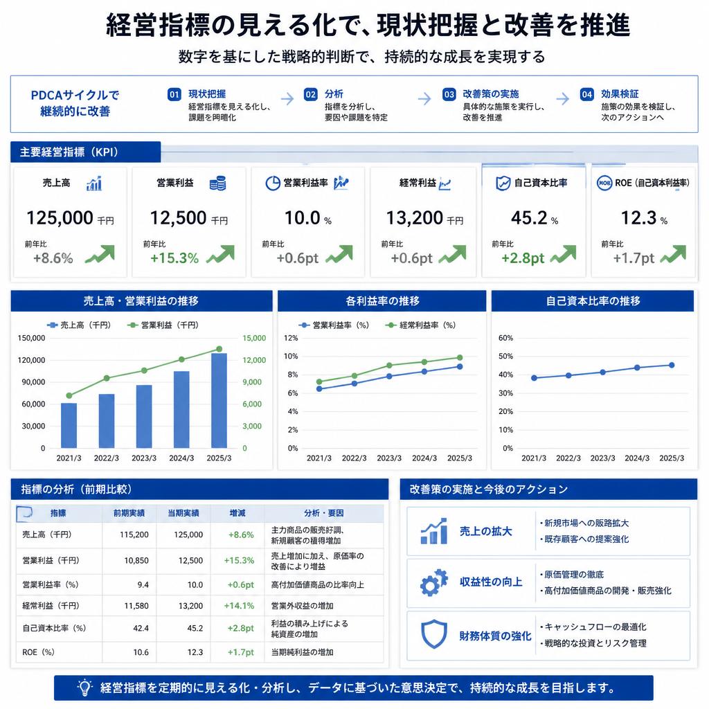 4. 経営指標の見える化と改善策の実施
