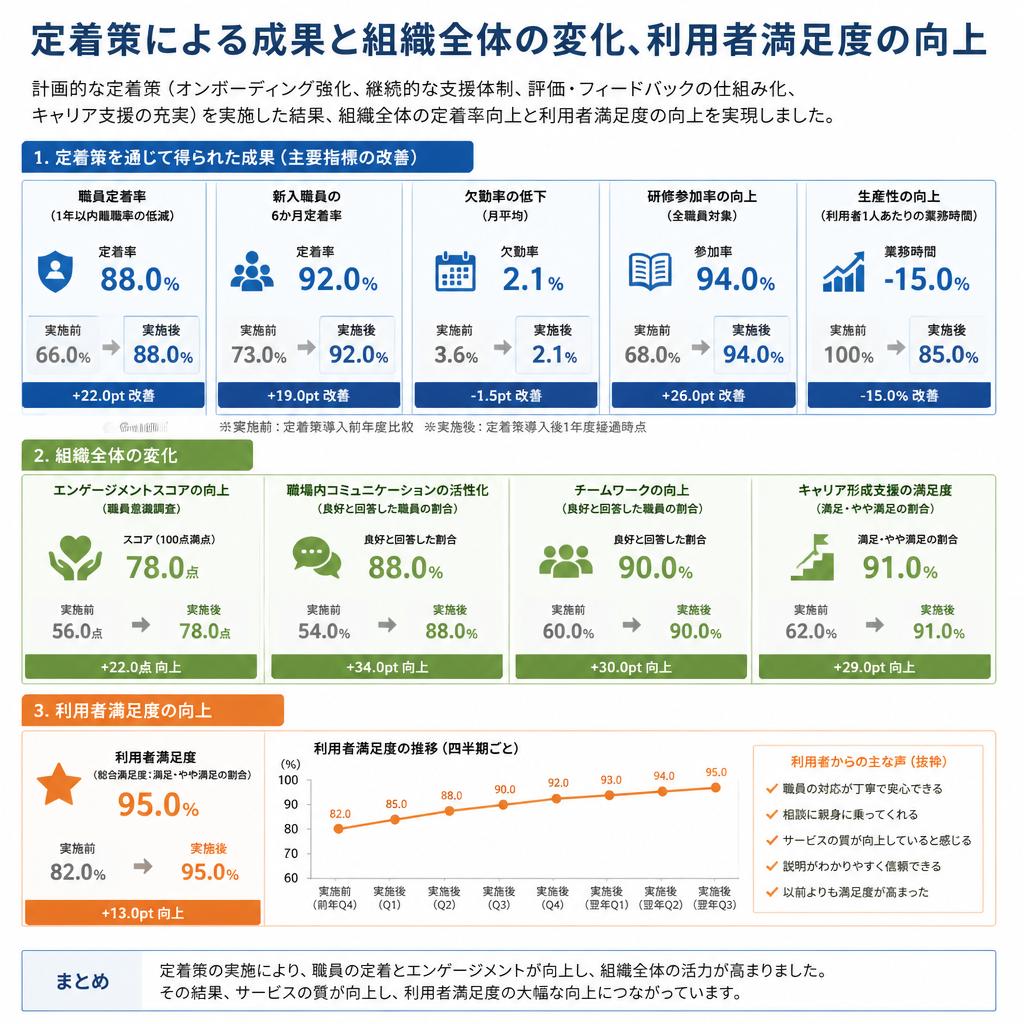 4. 定着策の成果とその影響
